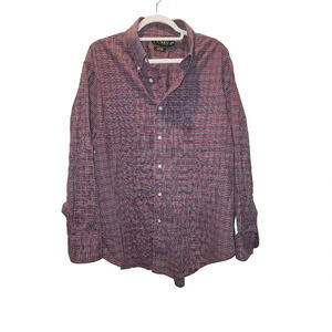Lauren Ralph Lauren Men's Button Down Plaid Size 18